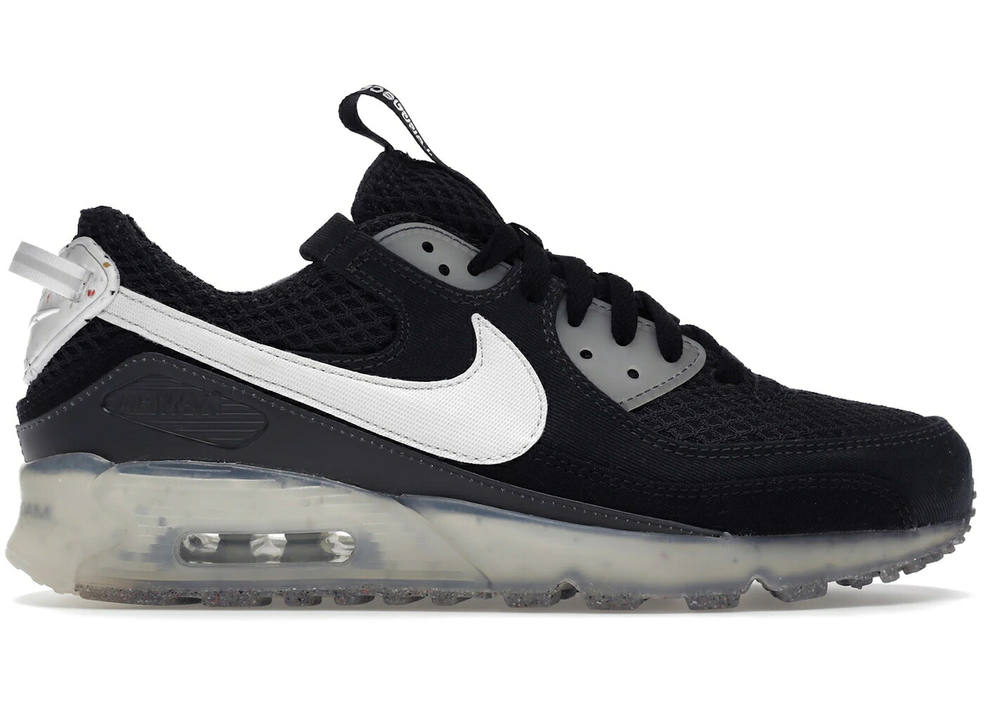 ナイキ マックス 黒色 ブラック 白色 ホワイト エアマックス スニーカー メンズ NIKE AIR MAX 90 TERRASCAPE CRATER FOAM BLACK WHITE / BLACK WHITE