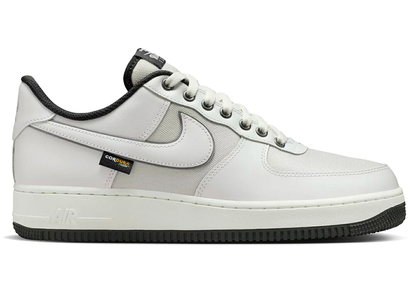 ナイキ 白いこと 白いこと 薄墨色 薄墨色 空軍 \u002707 スニーカー メンズ NIKE AIR FORCE 1 LOW LV8 SUMMIT WHITE DARK SMOKE GREY CORDURA / SUMMIT WHITE DARK SMOKE GREY