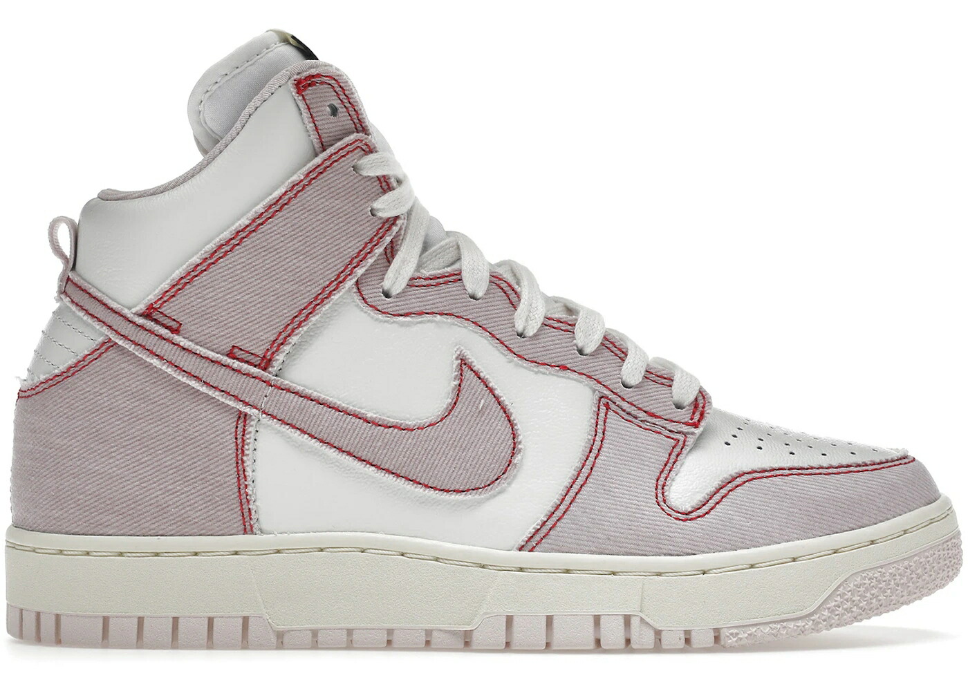 ナイキ ダンク ハイ ローズ デニム ピンク 白色 ホワイト 赤 レッド ダンクハイ スニーカー メンズ NIKE DUNK HIGH 1985 BARELY ROSE DENIM / LIGHT PINK WHITE RED