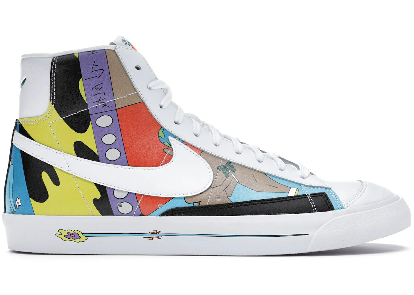 ナイキ ブレイザー ミッド スニーカー メンズ NIKE BLAZER MID 77 FLYLEATHER RUOHAN WANG / MULTI COLOR MULTI COLOR