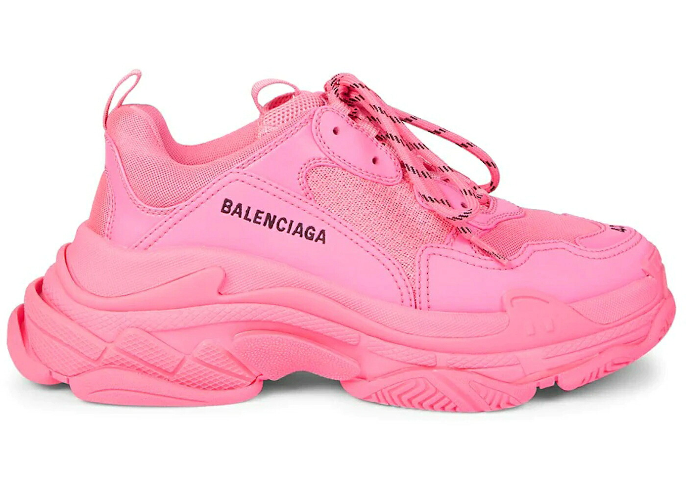 バレンシアガ サクラ色 スニーカー メンズ BALENCIAGA TRIPLE S FLUORESCENT PINK / FLUORESCENT PINK