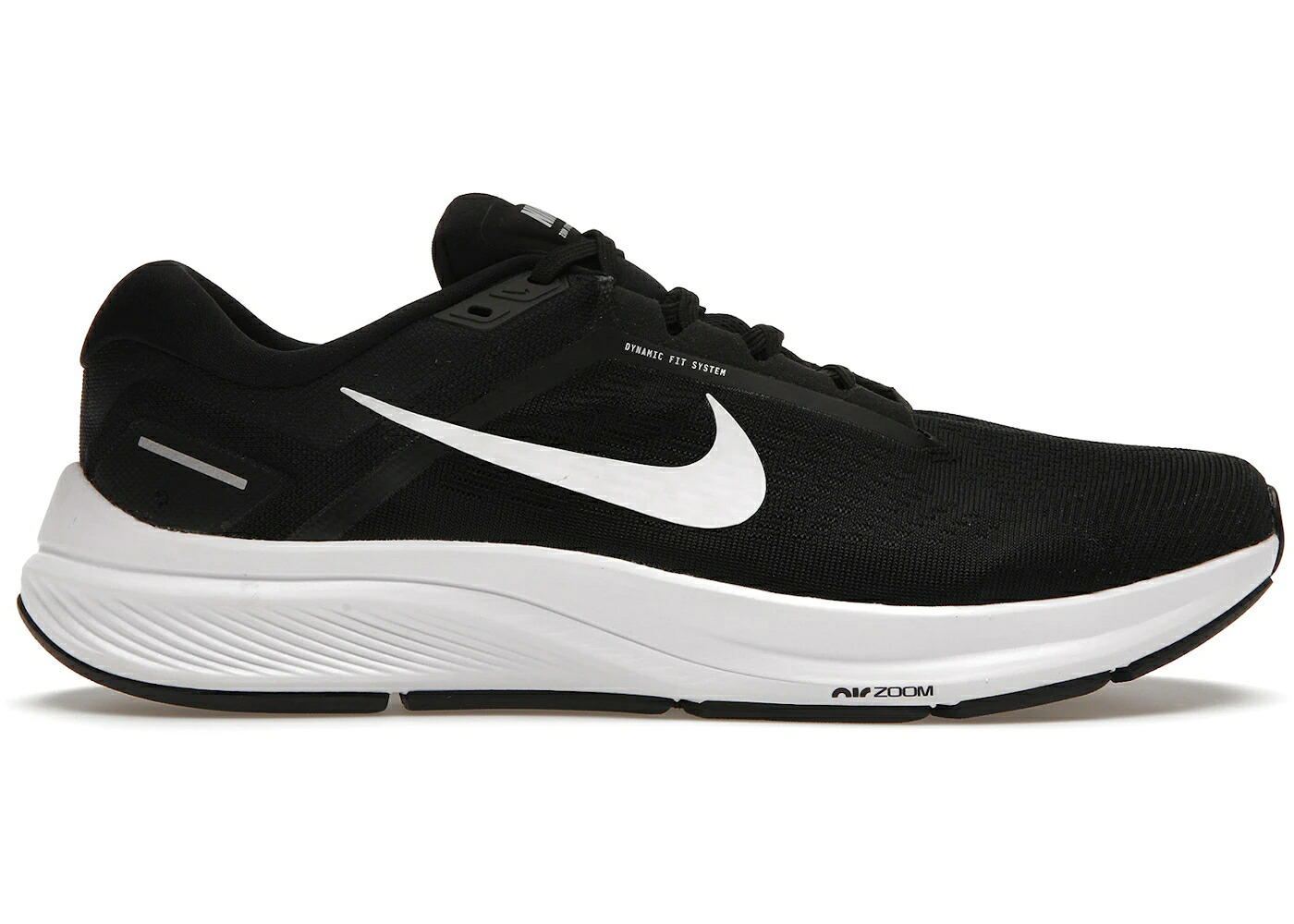 ナイキ ズーム 黒色 ブラック 白色 ホワイト スニーカー メンズ NIKE AIR ZOOM STRUCTURE 24 BLACK WHITE / BLACK WHITE