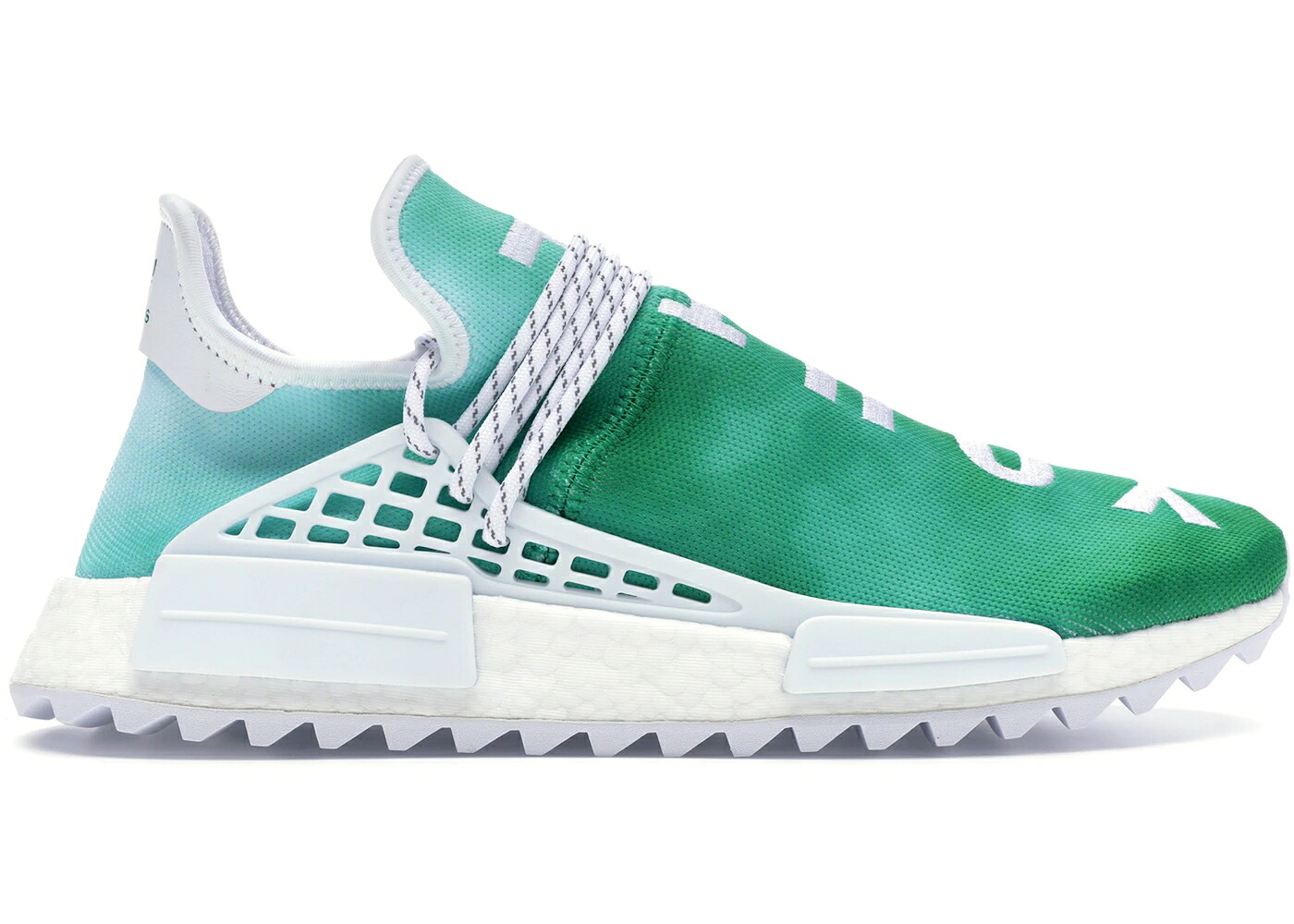 アディダス 子供用 緑 グリーン 白色 ホワイト スニーカー メンズ ADIDAS PHARRELL NMD HU CHINA PACK YOUTH (GREEN) / GREEN WHITE|スニケス
