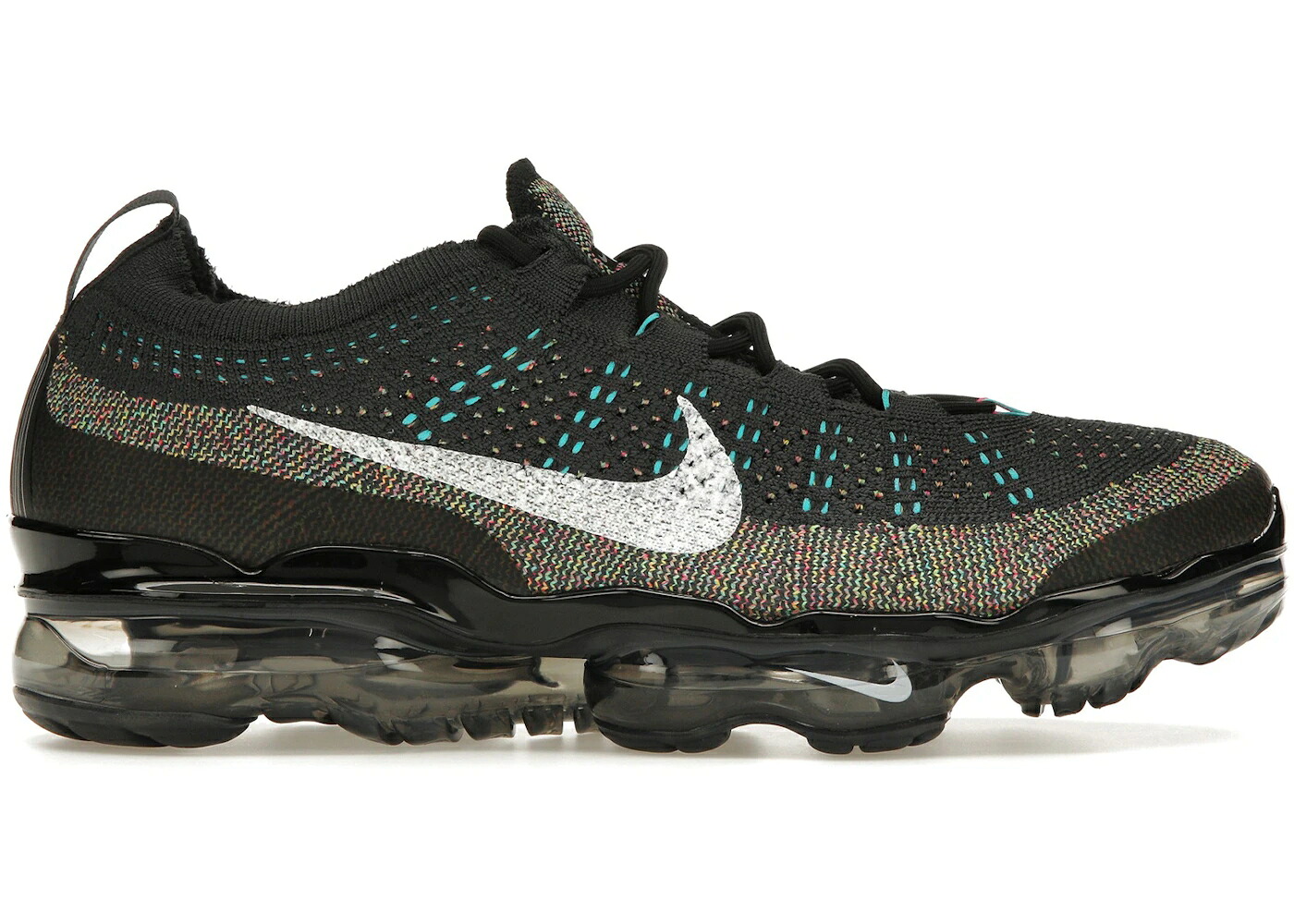ナイキ フライニット 白色 ホワイト 黒色 ブラック エアヴェイパーマックス スニーカー メンズ NIKE AIR VAPORMAX 2023 FLYKNIT MULTI COLOR / ANTHRACITE WHITE BLACK BLACK