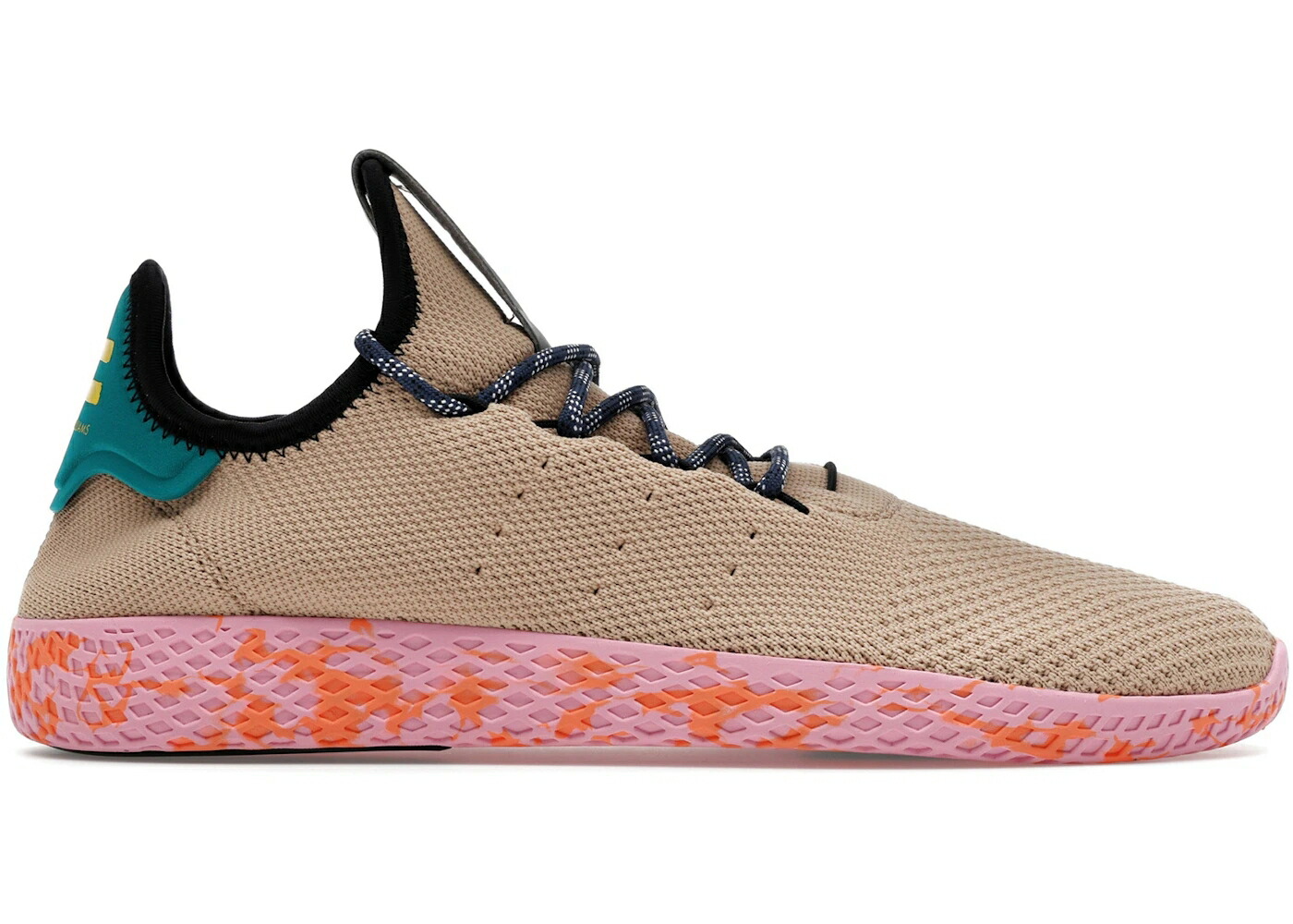 アディダス テニス 白色 ホワイト 黄色 イエロー ナイト スニーカー メンズ ADIDAS TENNIS HU PHARRELL TAN / TAN WHITE NOMAD YELLOW NIGHT