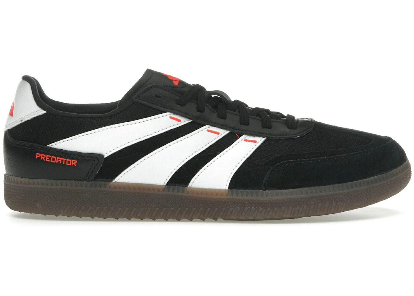 アディダス プレデター フリースタイル コア 黒色 ブラック 白色 ホワイト 赤 レッド スニーカー メンズ ADIDAS PREDATOR 24 LEAGUE LOW FREESTYLE CORE BLACK CLOUD WHITE SOLAR RED / CORE BLACK CLOUD WHITE SOLAR RED