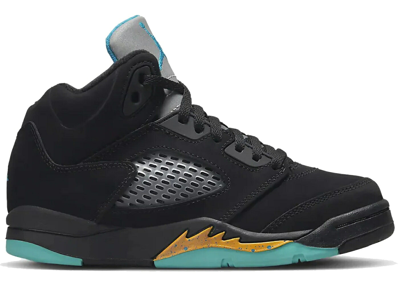 ナイキ ジョーダン アクア 黒色 ブラック ジュニア キッズ JORDAN 5 RETRO AQUA (PS) / BLACK AQUATONE TAXI ベビー マタニティ スニーカー