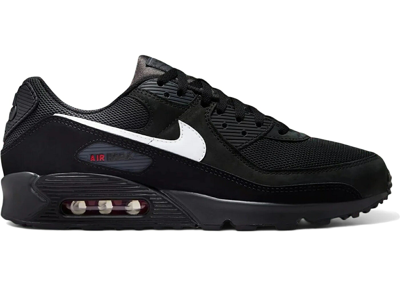 ナイキ マックス 黒色 ブラック 赤 レッド 白色 ホワイト エアマックス スニーカー メンズ NIKE AIR MAX 90 BLACK RED WHITE / BLACK RED WHITE