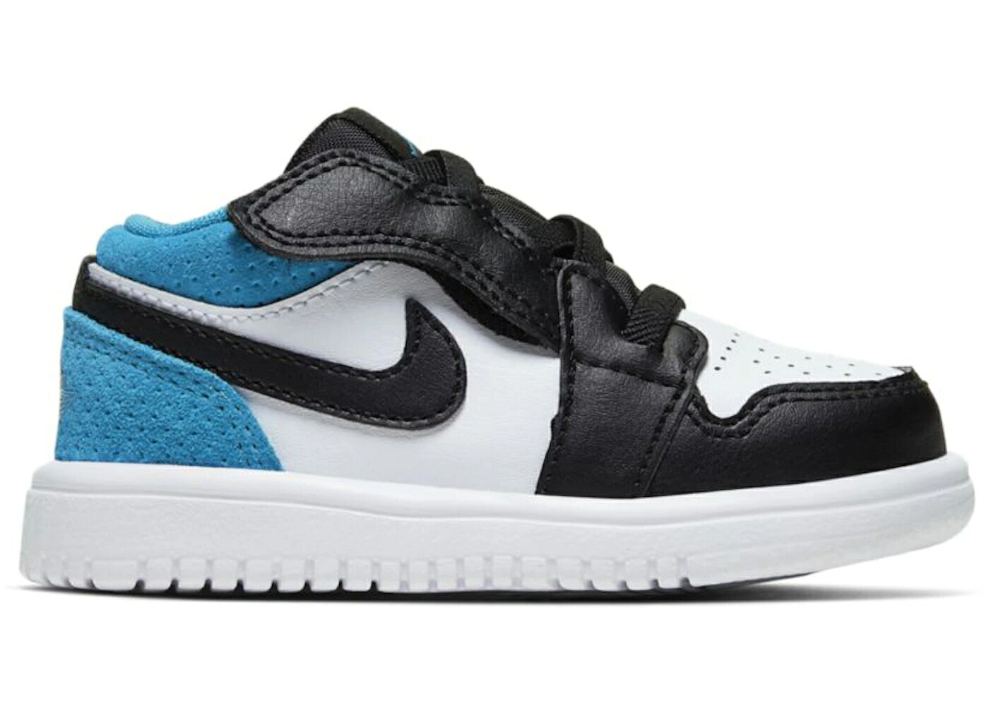 ナイキ ジョーダン レーザー 青色 ブルー 黒色 ブラック 白色 ホワイト ジュニア キッズ JORDAN 1 LOW ALT LASER BLUE (TD) / BLACK LASER BLUE WHITE BLACK｜スニケス