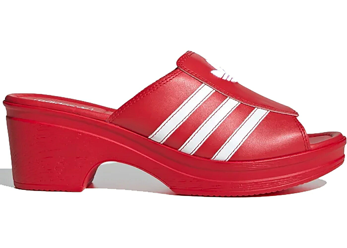 アディダス トレフォイル 赤 レッド 白色 ホワイト WOMEN'S スニーカー レディース ADIDAS TREFOIL MULES LOTTA VOLKOVA RED (WOMEN'S) / RED RED CLOUD WHITE