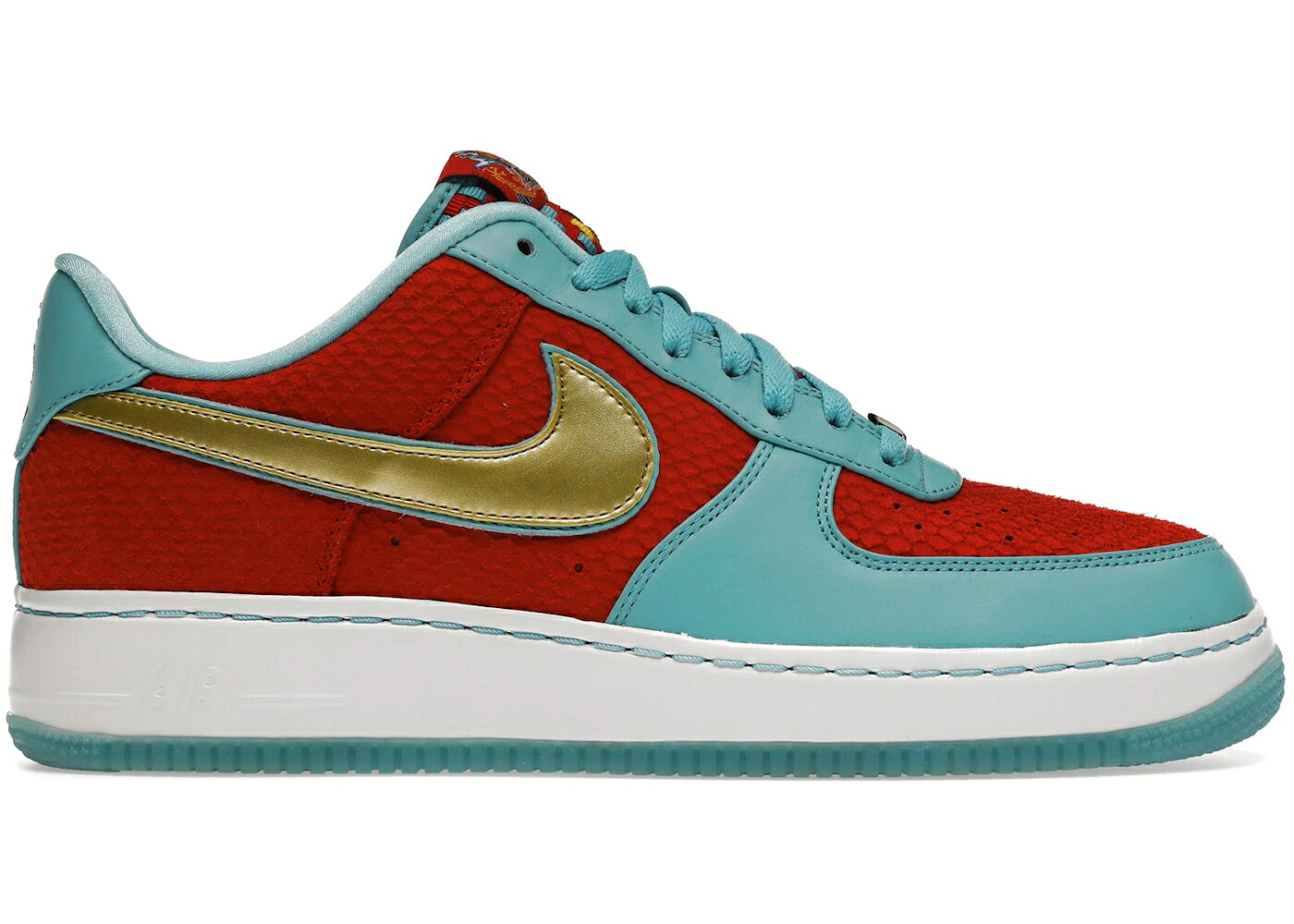 ナイキ 火竜 赤 赤いこと ゴールド 空軍 スニーカー メンズ NIKE AIR FORCE 1 LOW YEAR OF THE DRAGON 2 / SPORT RED METALLIC GOLD スニーカー-メンズ靴-靴