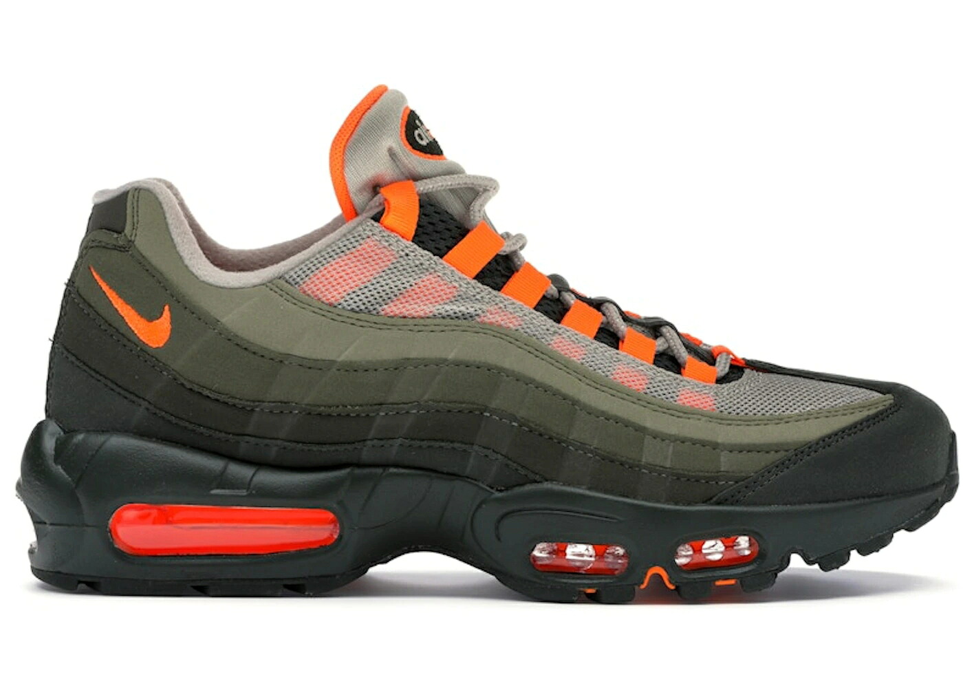 ナイキ マックス オリーブ 橙 オレンジ色 エア湖マックス スニーカー メンズ NIKE AIR MAX 95 OG NEUTRAL OLIVE TOTAL ORANGE / STRING TOTAL ORANGE NEUTRAL