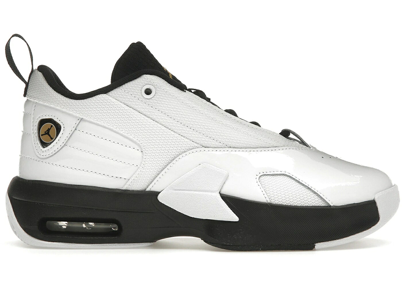 ナイキ ジョーダン マックス オーラ 白色 ホワイト 黒色 ブラック ゴールド ジュニア キッズ JORDAN MAX AURA 6 WHITE BLACK (GS) / WHITE BLACK METALLIC GOLD ベビー マタニティ スニーカー｜スニケス