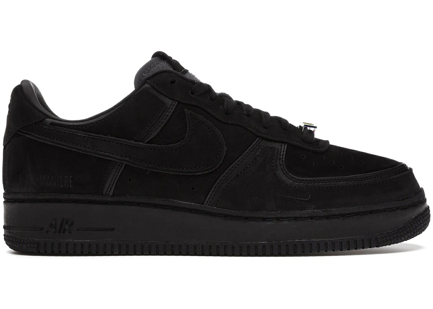 ナイキ 黒いこと 黒いこと 薄墨色 薄墨色 空軍 スニーカー メンズ NIKE AIR FORCE 1 LOW A MA MANIERE BLACK / BLACK BLACK DARK GREY
