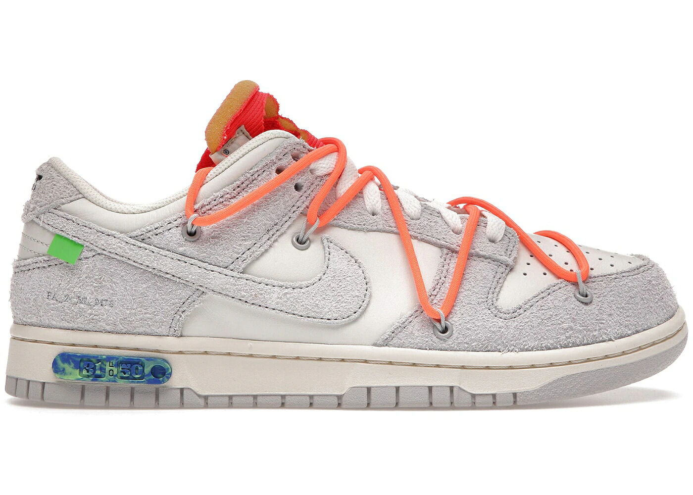ナイキ ダンク オフホワイト 灰色 グレー 橙 オレンジ ダンクロー スニーカー メンズ NIKE DUNK LOW OFF-WHITE LOT 31 / SAIL NEUTRAL GREY TOTAL ORANGE
