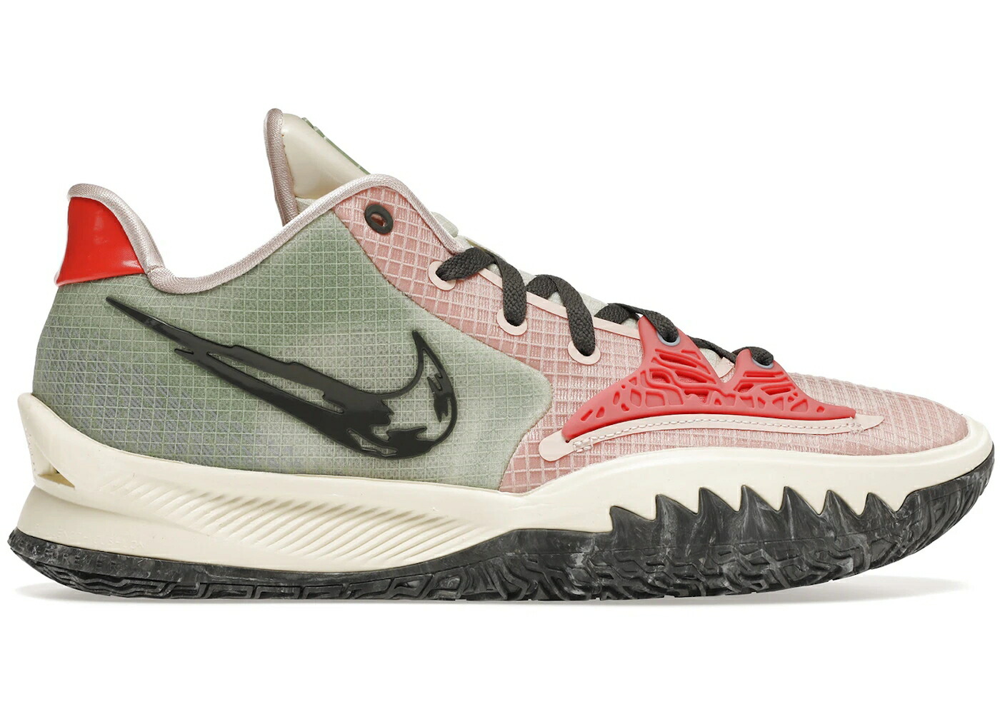 ナイキ カイリー 灰色 グレー スニーカー メンズ NIKE KYRIE 4 LOW PALE CORAL / PALE CORAL IRON GREY CASHMERE