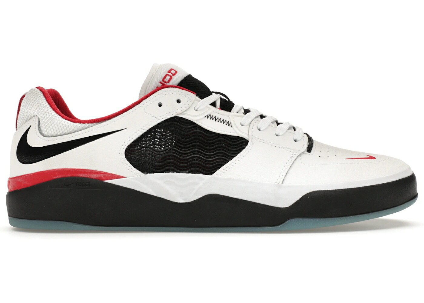 ナイキ エスビー シカゴ 白色 ホワイト 赤 レッド 黒色 ブラック スニーカー メンズ NIKE SB ISHOD WAIR CHICAGO / WHITE UNIVERSITY RED BLACK BLACK