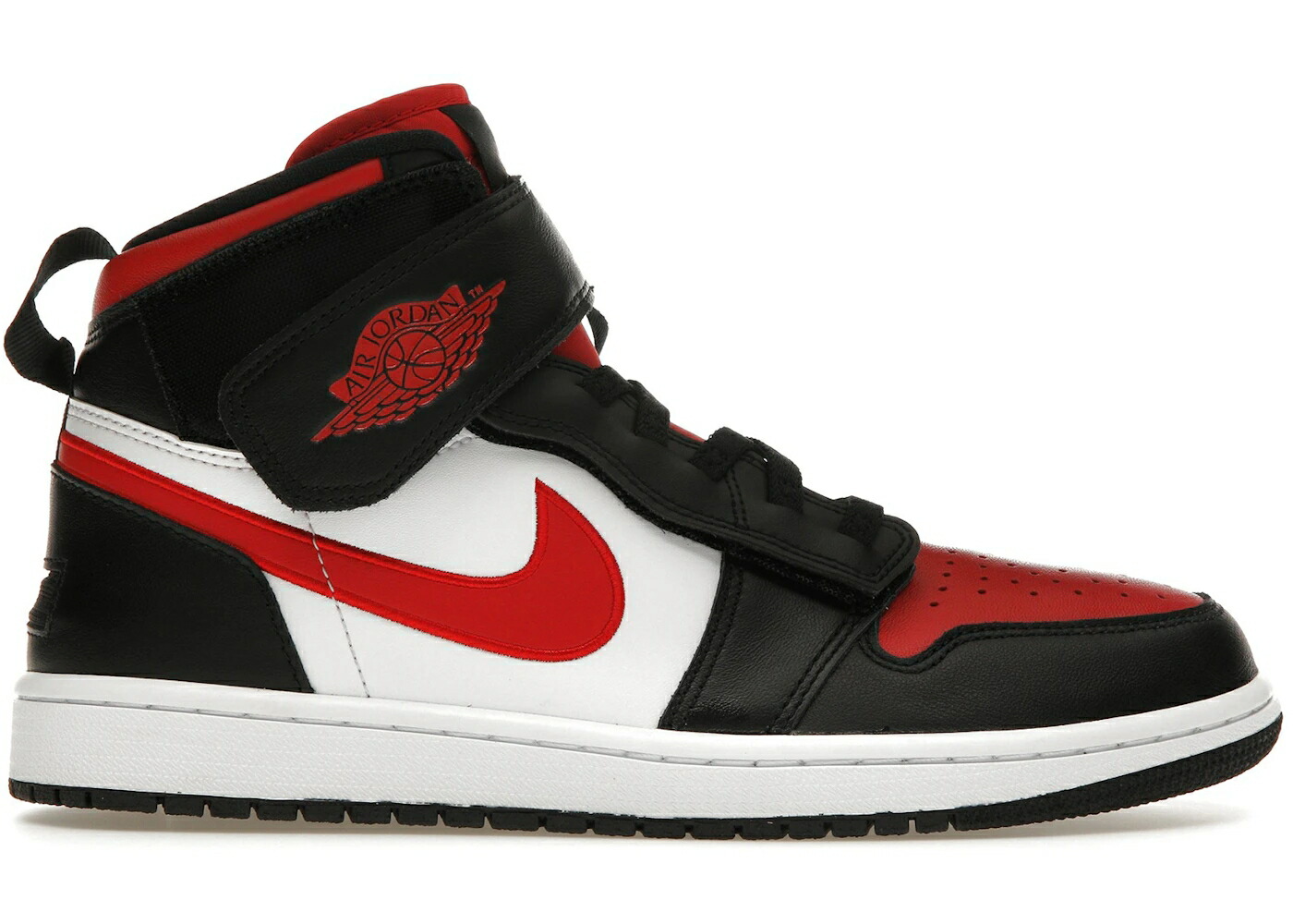 ナイキ ジョーダン ハイ 黒色 ブラック 白色 ホワイト ファイア 赤 レッド スニーカー メンズ JORDAN 1 HIGH FLYEASE BLACK WHITE FIRE RED / BLACK WHITE FIRE RED