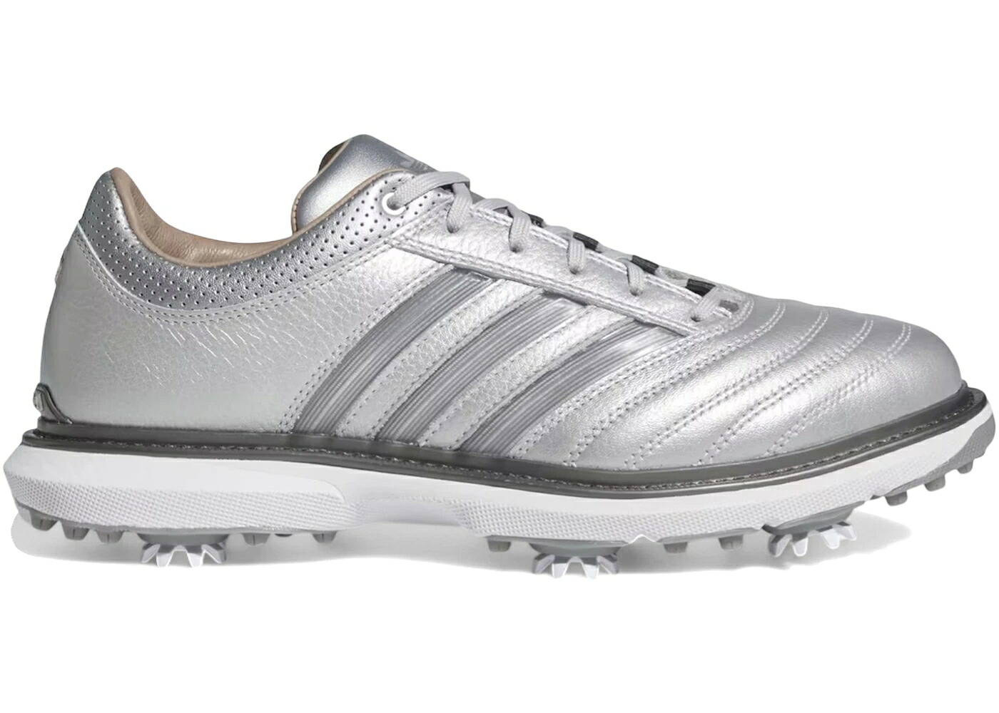アディダス ゴルフ 制作室 しろがね色 しろがね色 スニーカー メンズ ADIDAS MC70 GOLF METALWOOD STUDIO SILVER METALLIC / SILVER METALLIC IRON METALLIC
