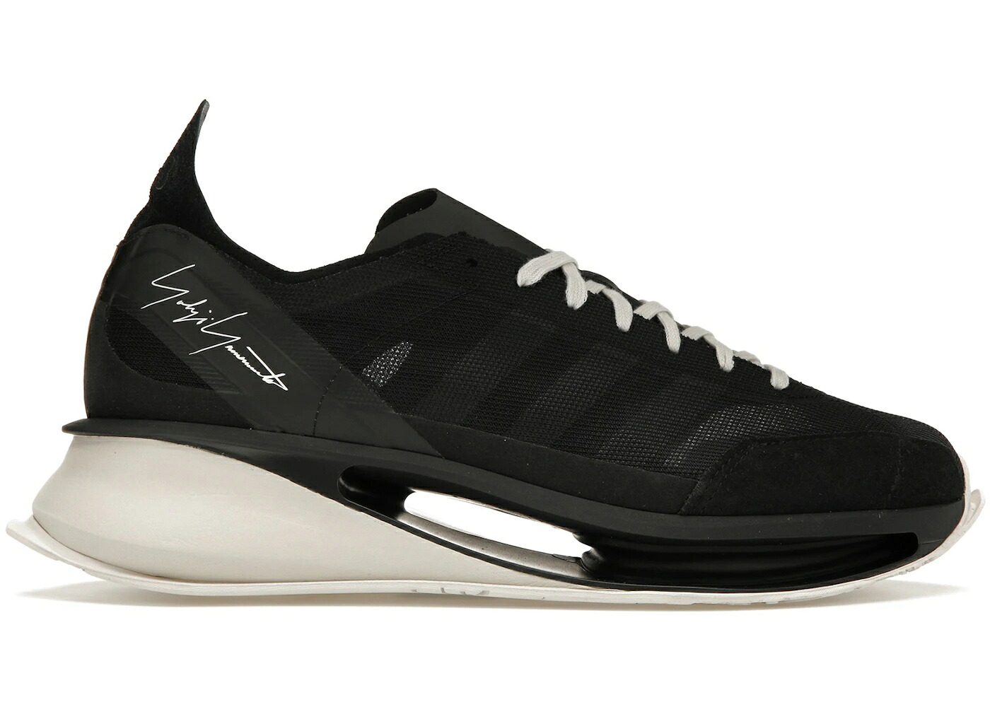 アディダス 幽客 黒いこと 黒いこと パール スニーカー メンズ ADIDAS Y-3 S-GENDO RUN BLACK CHALK PEARL / BLACK BLACK CHALK PEARL