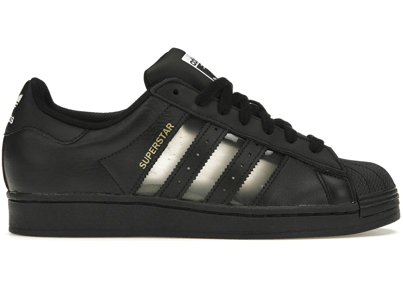 アディダス はやりっ児 黒いこと 黒いこと 中核グループ スニーカー メンズ ADIDAS SUPERSTAR BLACK TRANSPARENT / CORE BLACK SUPPLIER COLOUR CLOUD