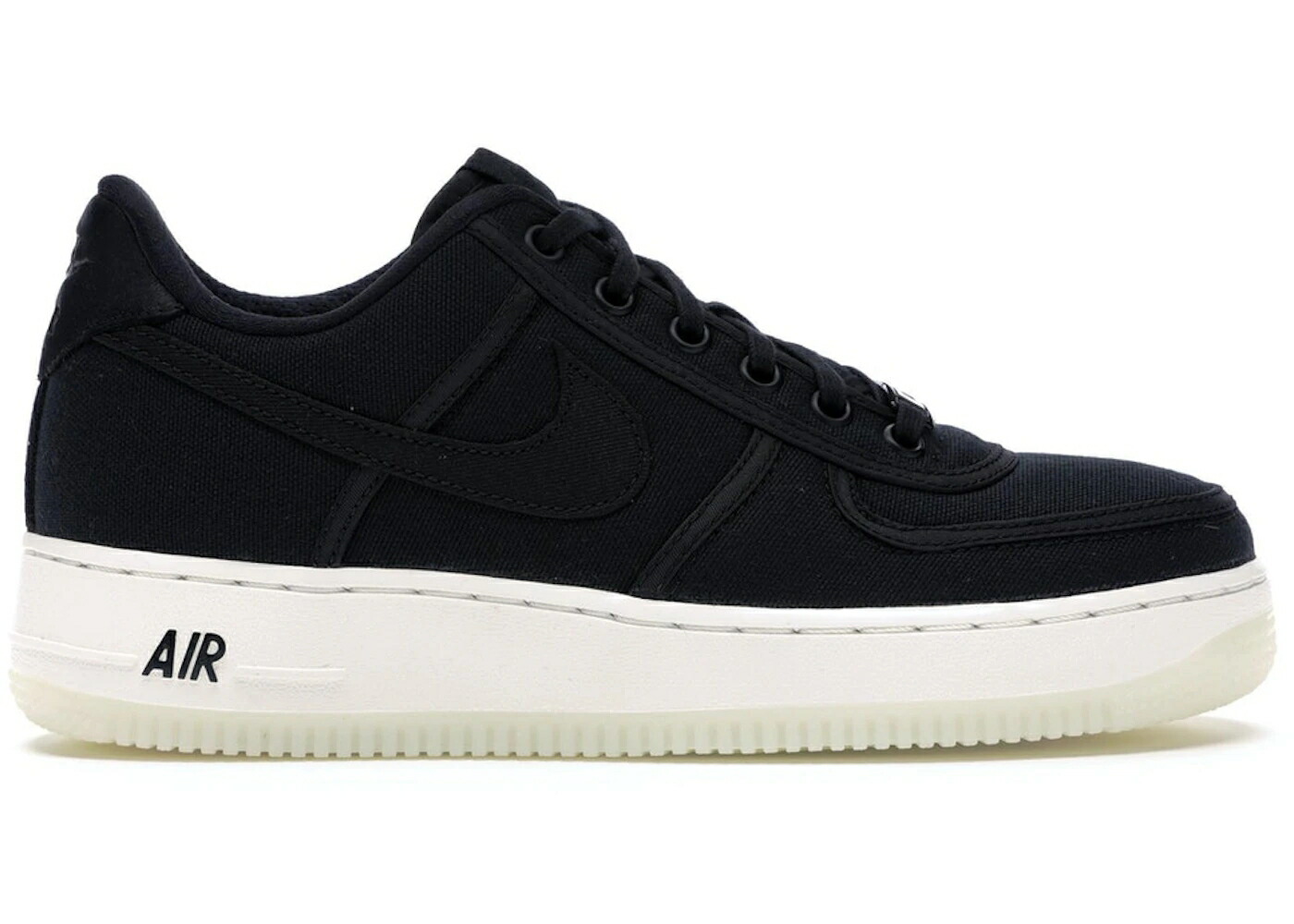 ナイキ 黒色 ブラック 白色 ホワイト エアフォース スニーカー メンズ NIKE AIR FORCE 1 LOW CANVAS BLACK / BLACK BLACK SUMMIT WHITE