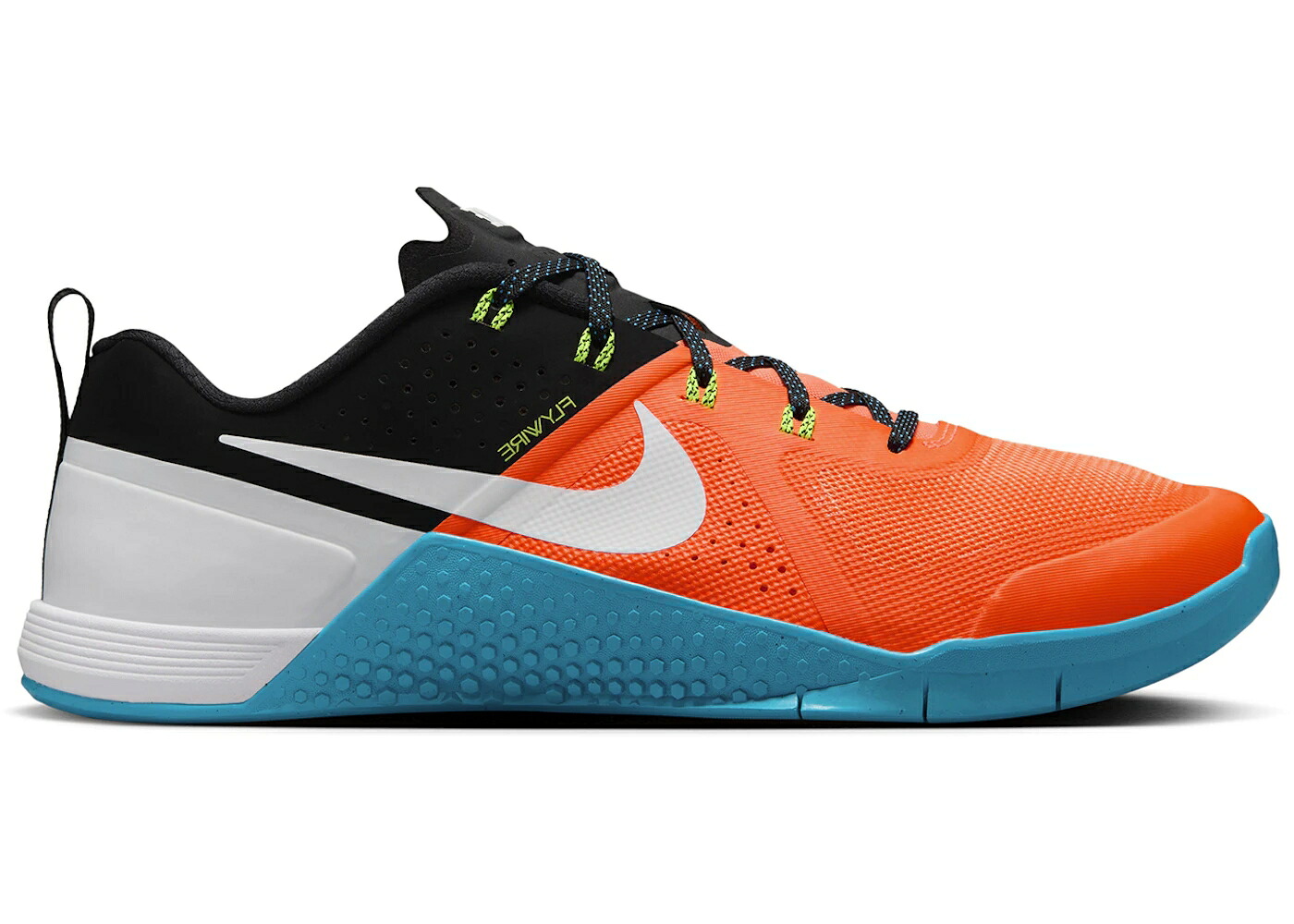 ナイキ 橙 オレンジ 青色 ブルー 黒色 ブラック 白色 ホワイト スニーカー メンズ NIKE METCON 1 OG TOTAL ORANGE BLUE LAGOON BLACK WHITE / TOTAL ORANGE BLUE LAGOON BLACK|スニケス
