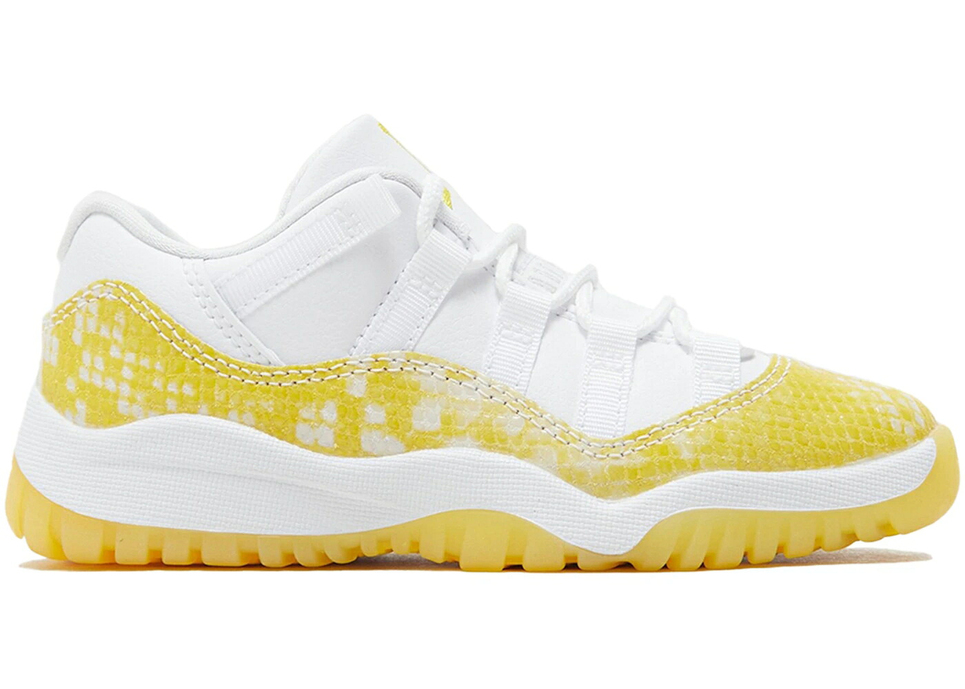 ナイキ ジョーダン 黄味がかった 黄色 白いこと 白いこと お坊っちゃん キッズ JORDAN 11 RETRO LOW YELLOW SNAKESKIN (TD) / WHITE TOUR YELLOW SAIL