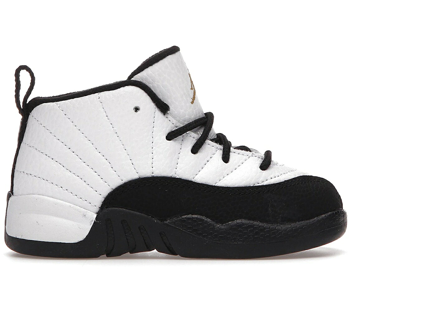 ナイキ ジョーダン 白いこと 白いこと 黒いこと 黒いこと ゴールド お坊っちゃん キッズ JORDAN 12 RETRO ROYALTY TAXI (TD) / WHITE BLACK METALLIC GOLD