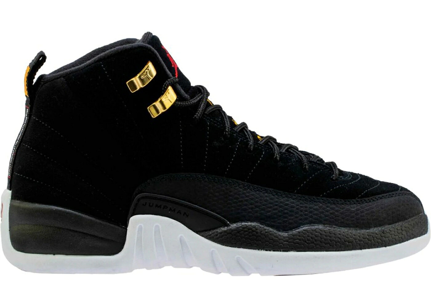 ナイキ ジョーダン リベンジ 黒色 ブラック 白色 ホワイト ジュニア キッズ JORDAN 12 RETRO REVERSE TAXI (GS) / BLACK WHITE TAXI BLACK ベビー マタニティ スニーカー|スニケス