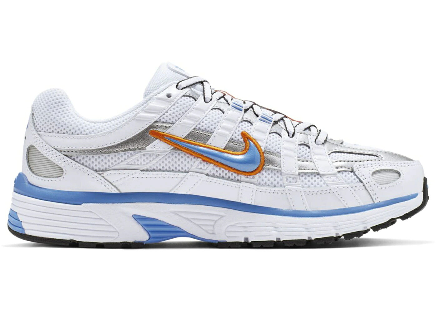 ナイキ 白色 ホワイト 青色 ブルー 銀色 シルバー 黒色 ブラック WOMEN'S スニーカー レディース NIKE P-6000 WHITE UNIVERSITY BLUE (WOMEN'S) / WHITE METALLIC SILVER BLACK|スニケス