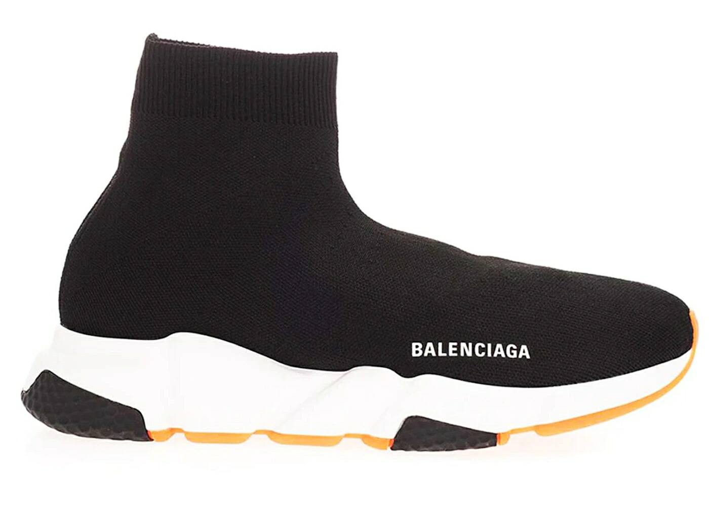 バレンシアガ スピード トレーナー 黒色 ブラック 白色 ホワイト 橙 オレンジ スニーカー メンズ BALENCIAGA SPEED TRAINER BLACK WHITE ORANGE / BLACK WHITE ORANGE|スニケス