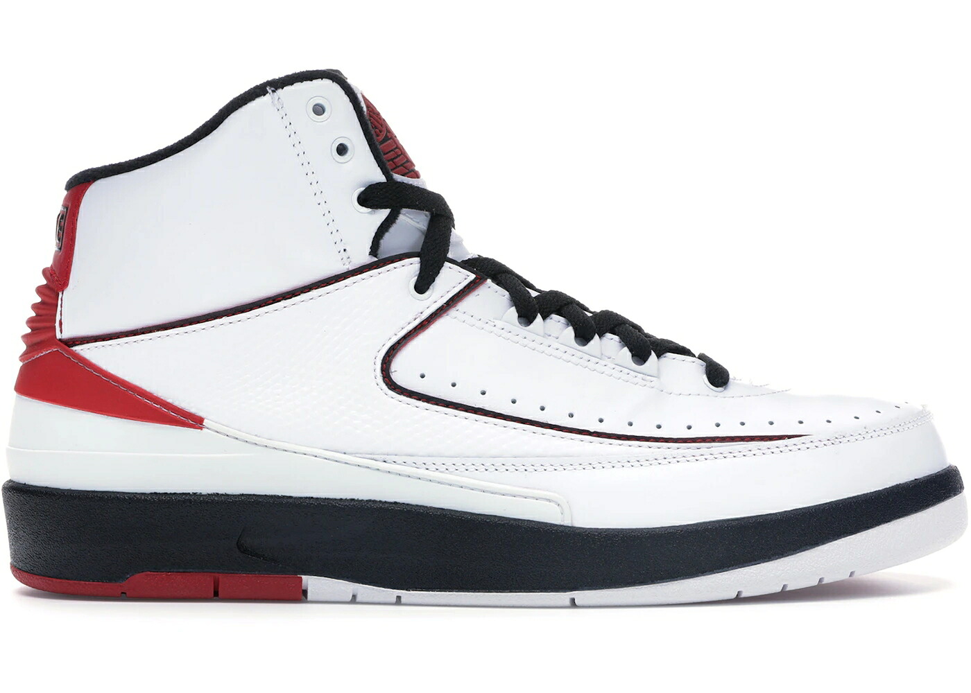 ナイキ ジョーダン 白色 ホワイト 赤 レッド 黒色 ブラック スニーカー メンズ JORDAN 2 RETRO QF WHITE VARSITY RED (2010) / WHITE BLACK VARSITY RED