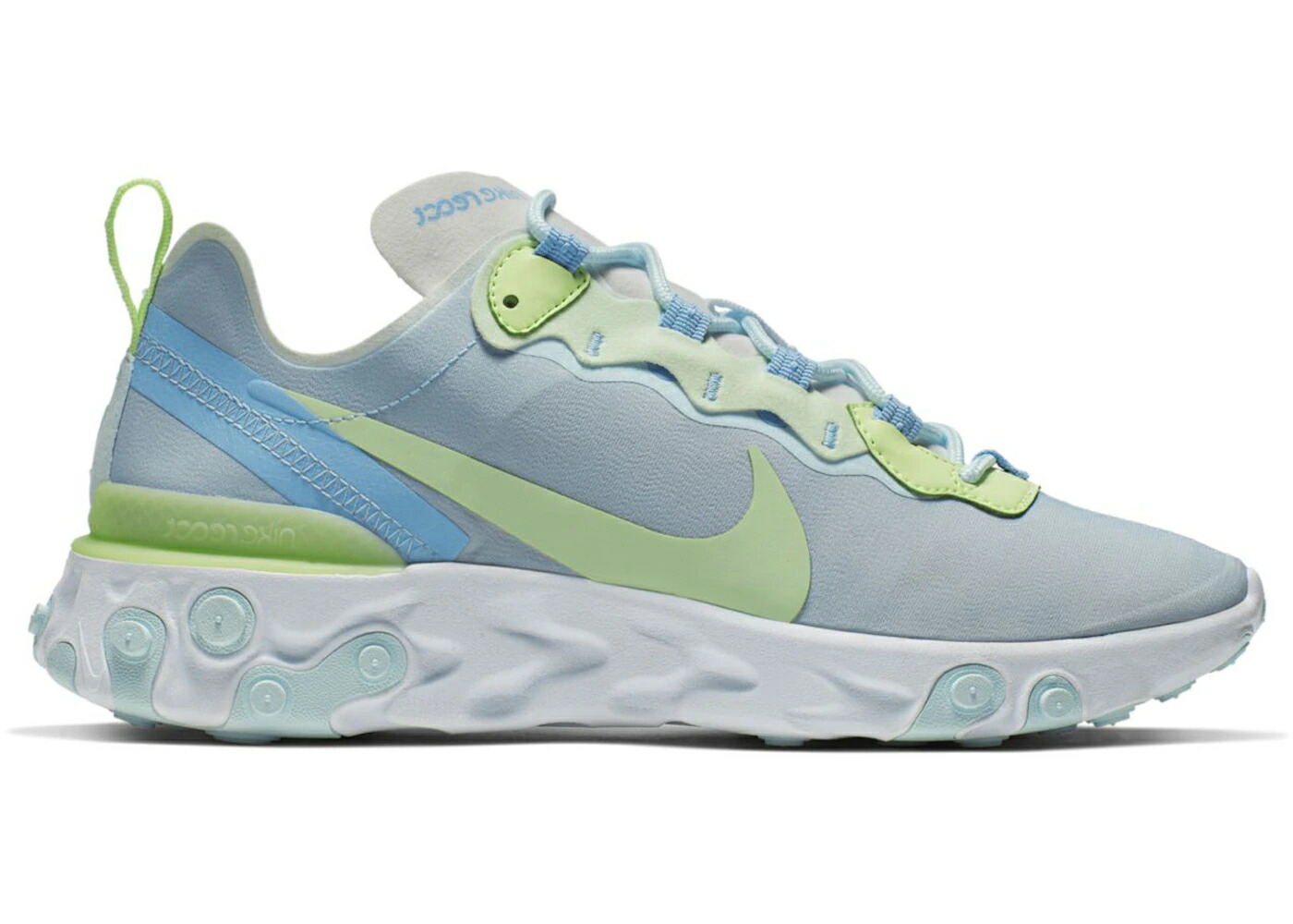 ナイキ リアクト エレメント 白色 ホワイト スニーカー メンズ NIKE REACT ELEMENT 55 FROSTED SPRUCE / WHITE BARELY VOLT TEAL TINT