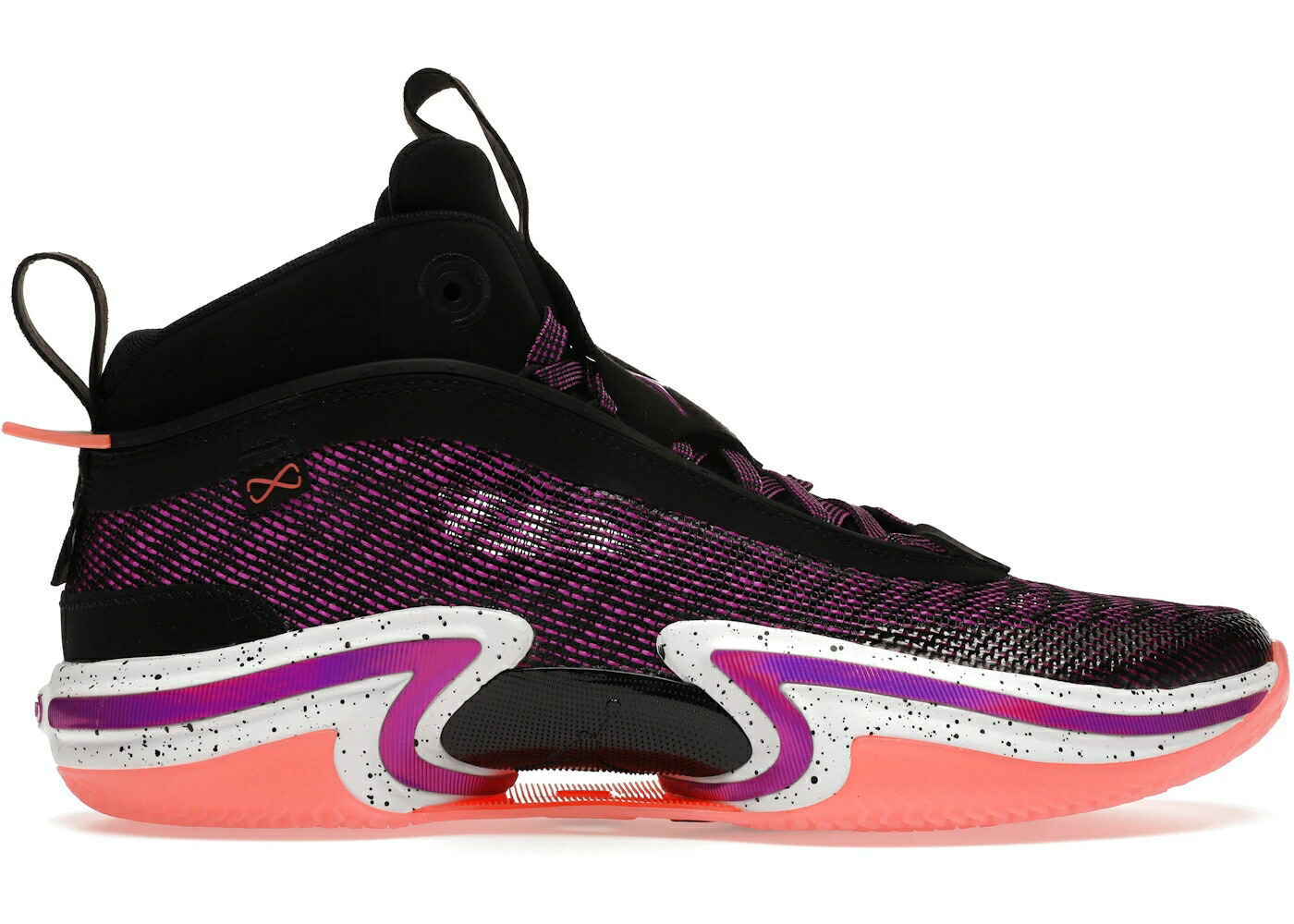 ナイキ ジョーダン 黒色 ブラック 紫 バイオレット 白色 ホワイト スニーカー メンズ JORDAN 36 FIRST LIGHT / BLACK HYPER VIOLET WHITE BRIGHT