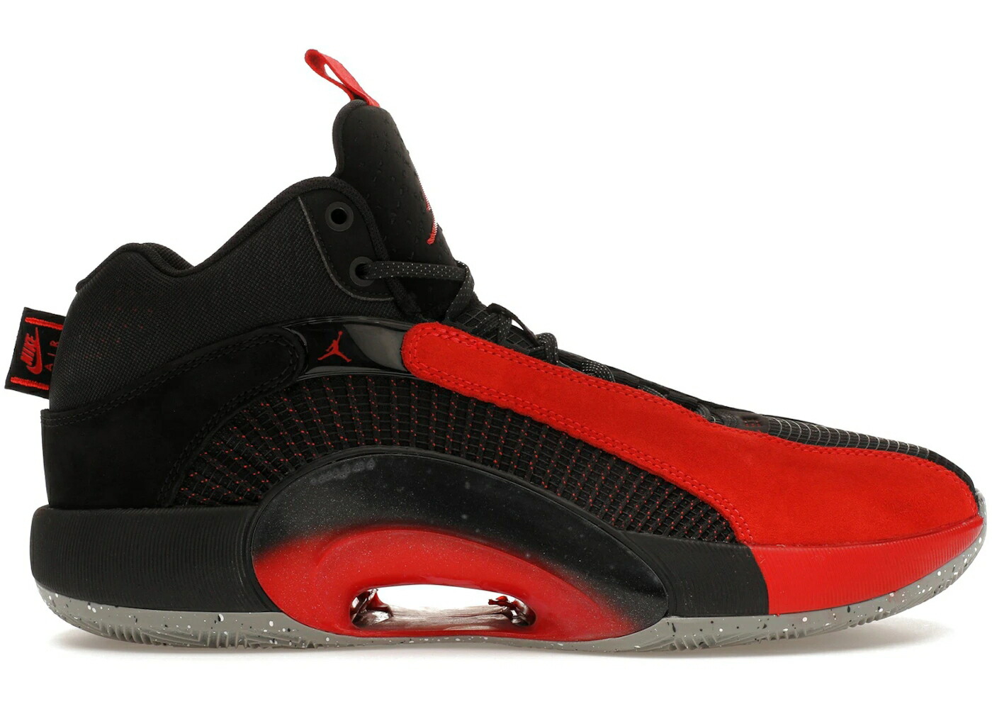 ナイキ ジョーダン ウォーリアー 黒色 ブラック 赤 レッド 灰色 シメント グレー スニーカー メンズ JORDAN XXXV WARRIOR / BLACK UNIVERSITY RED CEMENT GREY