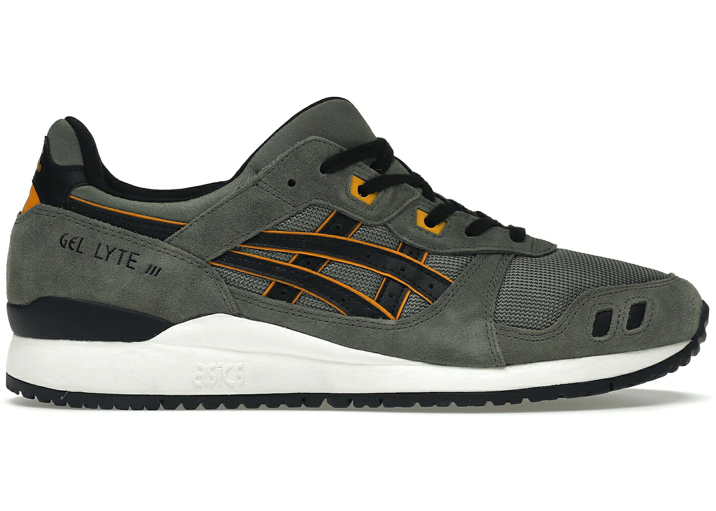 アシックス ゲルライト 緑 グリーン 黒色 ブラック スニーカー メンズ ASICS GEL-LYTE III LICHEN GREEN / LICHEN GREEN BLACK