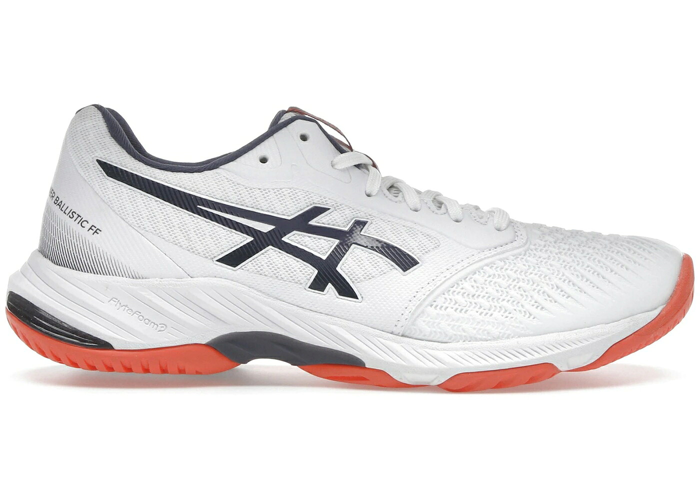 アシックス 白いこと 白いこと 藍色 インディゴ スニーカー メンズ ASICS NETBURNER BALLISTIC FF 3 WHITE INDIGO FOG / WHITE INDIGO FOG