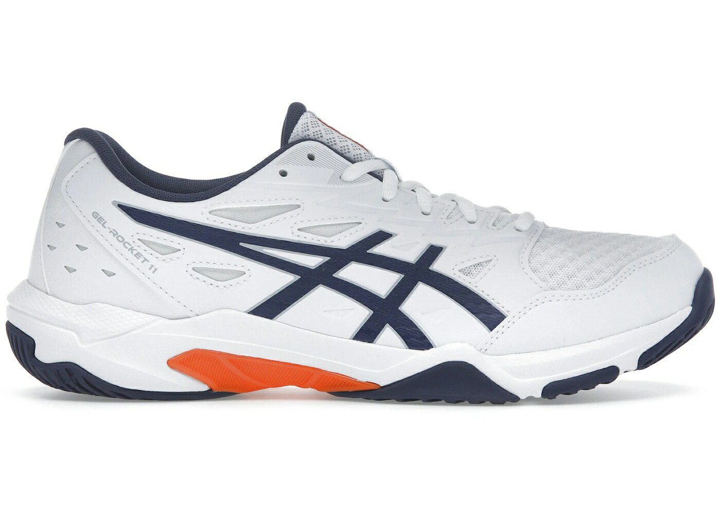 アシックス 白色 ホワイト 藍色 インディゴ スニーカー メンズ ASICS GEL-ROCKET 11 WHITE INDIGO FOG / WHITE INDIGO FOG