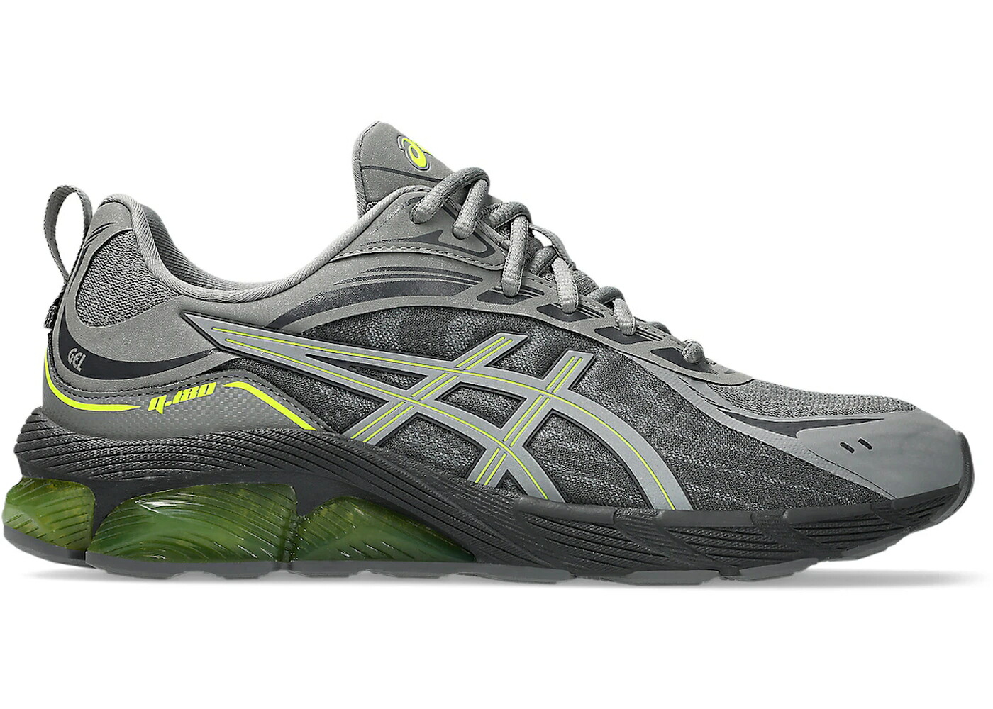 アシックス 薄墨色 薄墨色 黄味がかった 黄色 スニーカー メンズ ASICS GEL-QUANTUM 180 VIII REFLECTIVE CLAY GREY SAFETY YELLOW / CLAY GREY SAFETY YELLOW