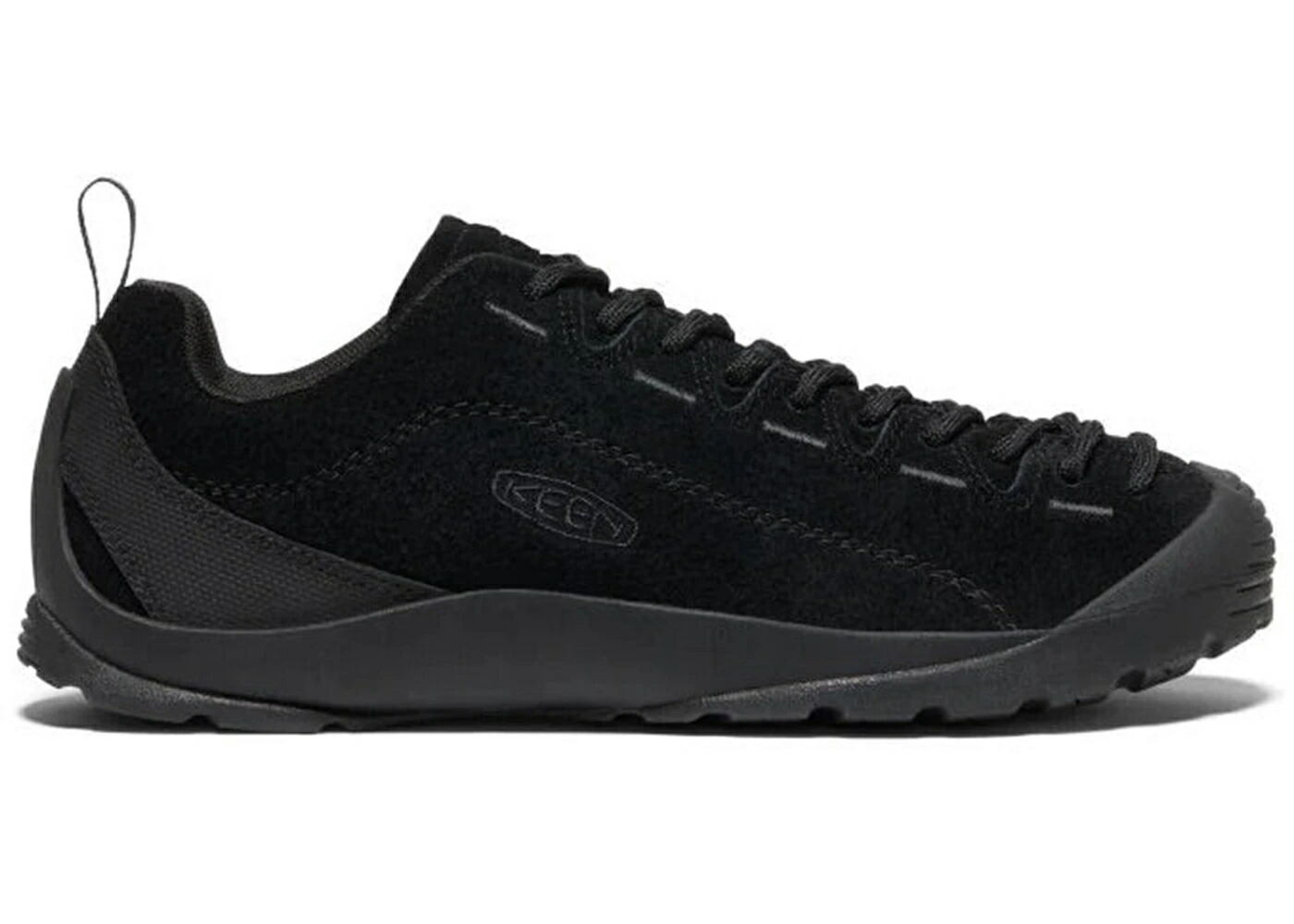 キーン 黒色 ブラック スエード スウェード スニーカー メンズ KEEN JASPER HAIRY BLACK SUEDE / HAIRY BLACK BLACK