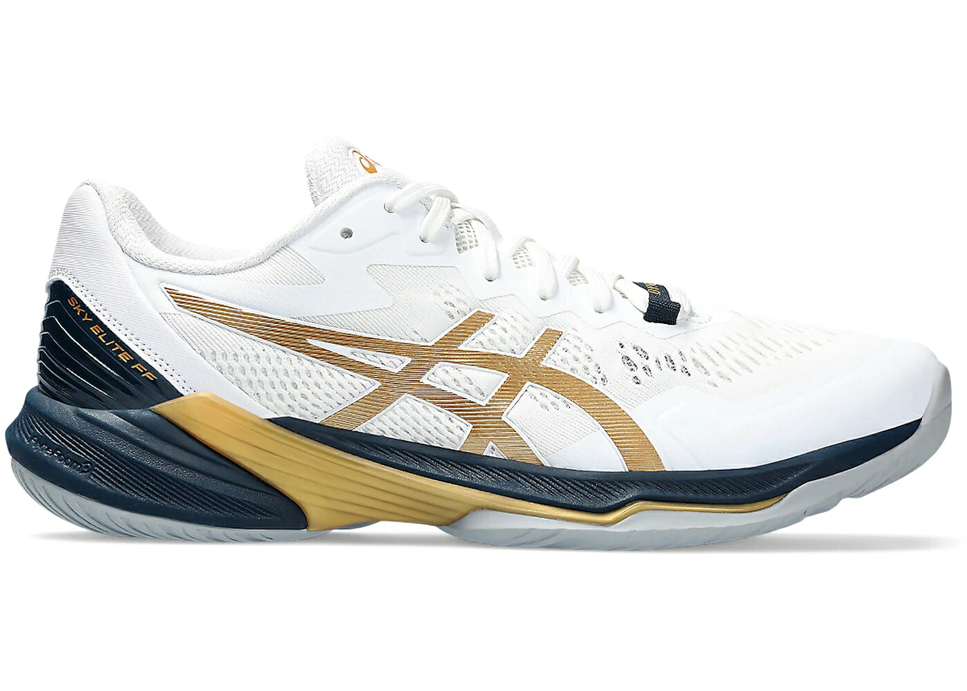 アシックス スカイ エリート 白色 ホワイト ピュア ゴールド スニーカー メンズ ASICS SKY ELITE FF 2 WHITE PURE GOLD / WHITE PURE GOLD