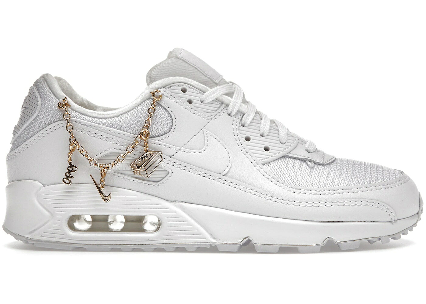 ナイキ マックス 割り増し金 白いこと 白いこと ゴールド 大気圏マックス WOMEN\u0027S スニーカー レディース NIKE AIR MAX 90 PREMIUM LUCKY CHARMS (WOMEN\u0027S) / WHITE METALLIC GOLD WHITE