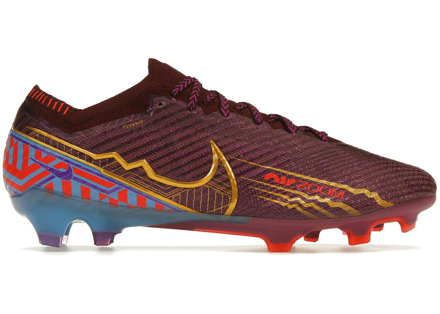 ナイキ ズーム エリート 青色 ブルー スニーカー メンズ NIKE ZOOM MERCURIAL VAPOR 15 ELITE KM FG MBAPPE DARK BEETROOT / DARK BEETROOT UNIVERSITY BLUE