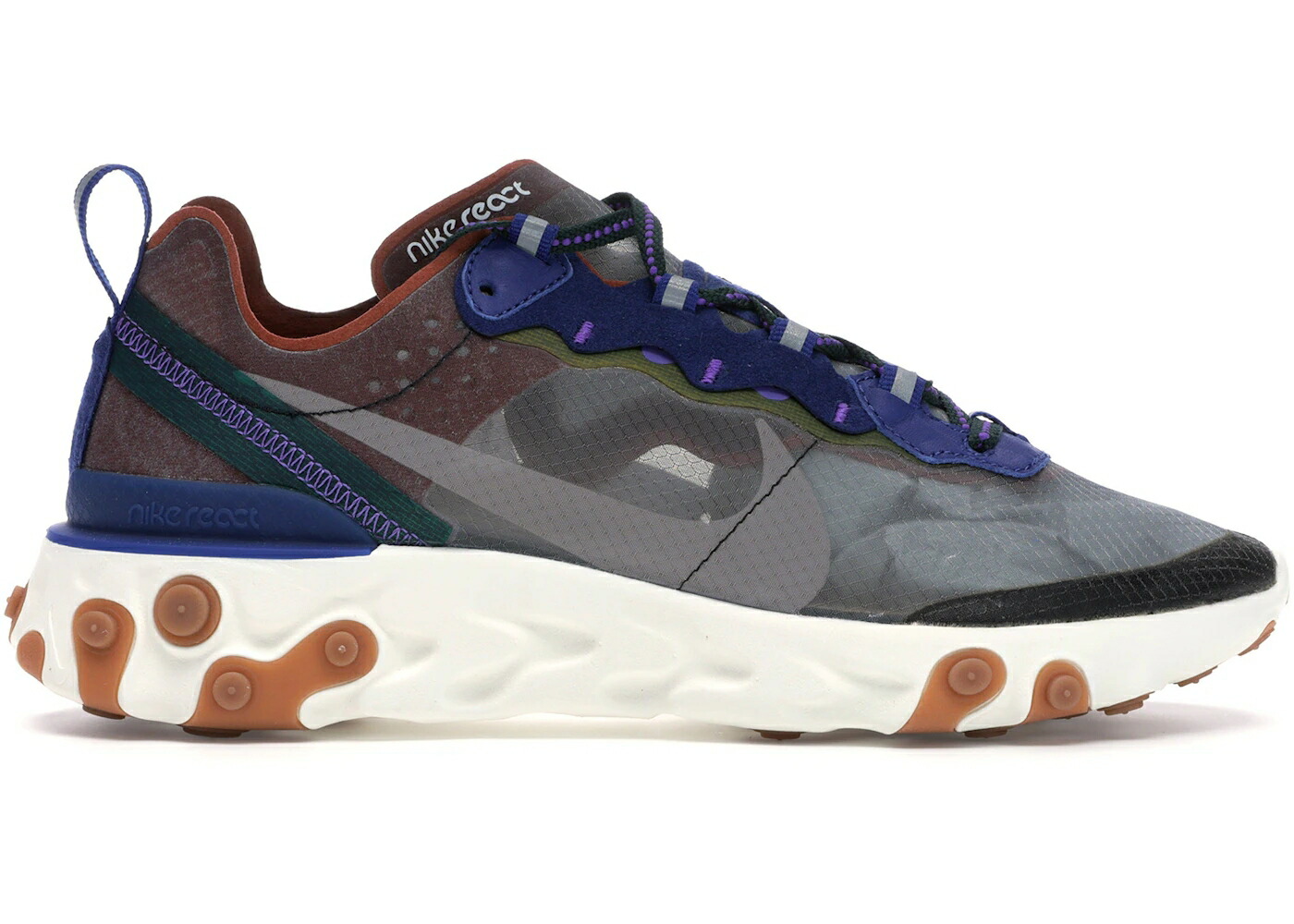 ナイキ リアクト エレメント 灰色 グレー ディープ スニーカー メンズ NIKE REACT ELEMENT 87 DUSTY PEACH / DUSTY PEACH ATMOSPHERE GREY DEEP