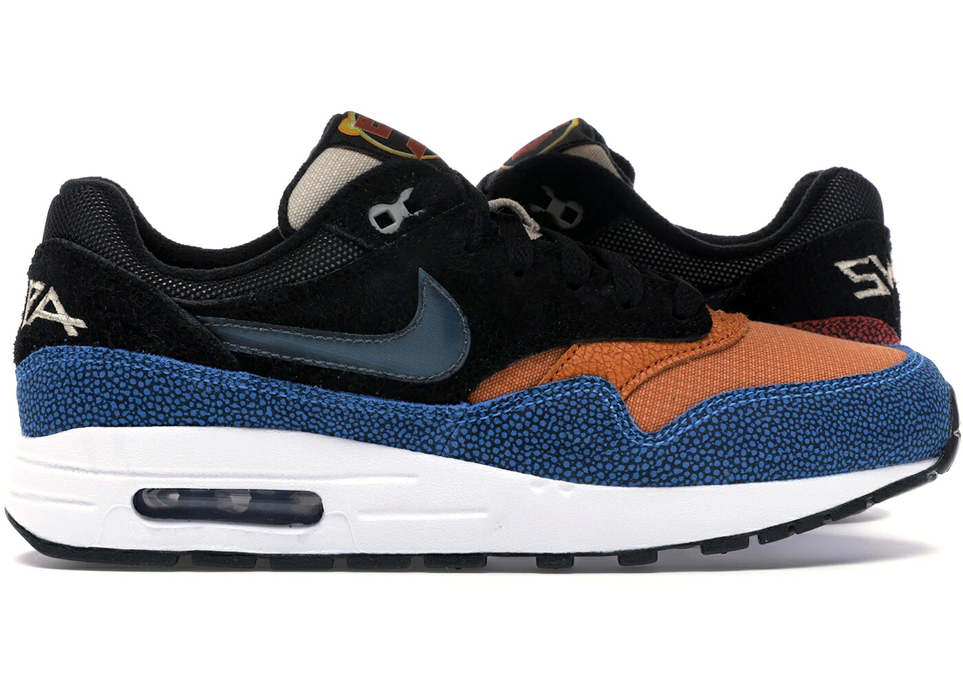 ナイキ マックス 黒いこと 黒いこと 橙 オレンジ色 エア湖マックス お坊っちゃん キッズ NIKE AIR MAX 1 SWIPA (GS) / BLACK BLACK CINDER ORANGE PHOTO もの言う花 マタニティ スニーカー