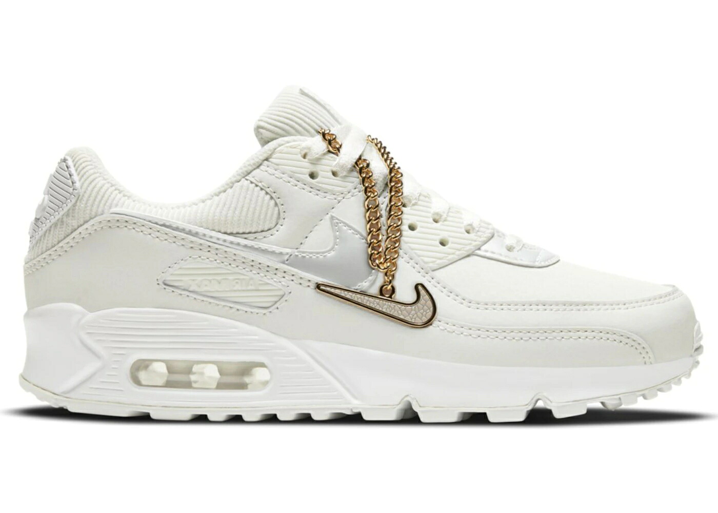 ナイキ マックス スウッシュ スウォッシュ 白色 ホワイト エアマックス WOMEN'S スニーカー レディース NIKE AIR MAX 90 SWOOSH CHAIN (WOMEN'S) / SUMMIT WHITE DARK BEETROOT WHITE
