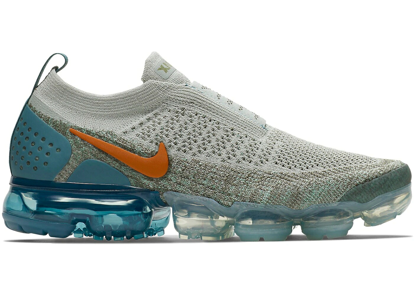 ナイキ しろがね色 しろがね色 橙 オレンジ色 エアヴェイパーマックス WOMEN\u0027S スニーカー レディース NIKE AIR VAPORMAX MOC 2 LIGHT SILVER CAMPFIRE ORANGE CELESTIAL TEAL (WOMEN\u0027S) / LIGHT SILVER CAMPFIRE ORANGE