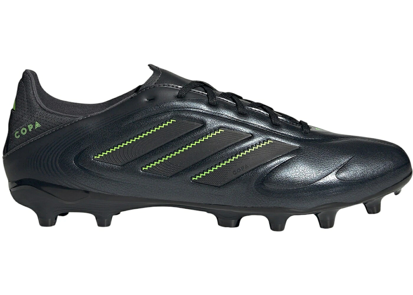 アディダス ピュア ステルス コア 黒色 ブラック ソリッド 灰色 グレー スニーカー メンズ ADIDAS COPA PURE 3 LEAGUE FG/MG ELECTRIC STEALTH PACK / CORE BLACK DGH SOLID GREY LUCID｜スニケス