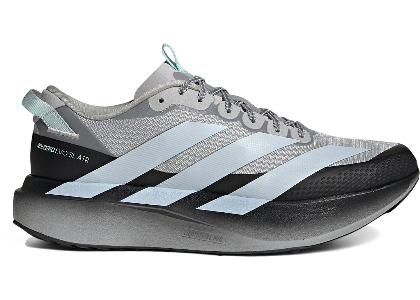 アディダス アディゼロ 灰色 グレー 青色 ブルー スニーカー メンズ ADIDAS ADIZERO EVO SL ATR GREY TWO HALO BLUE / GREY TWO HALO BLUE HALO MINT